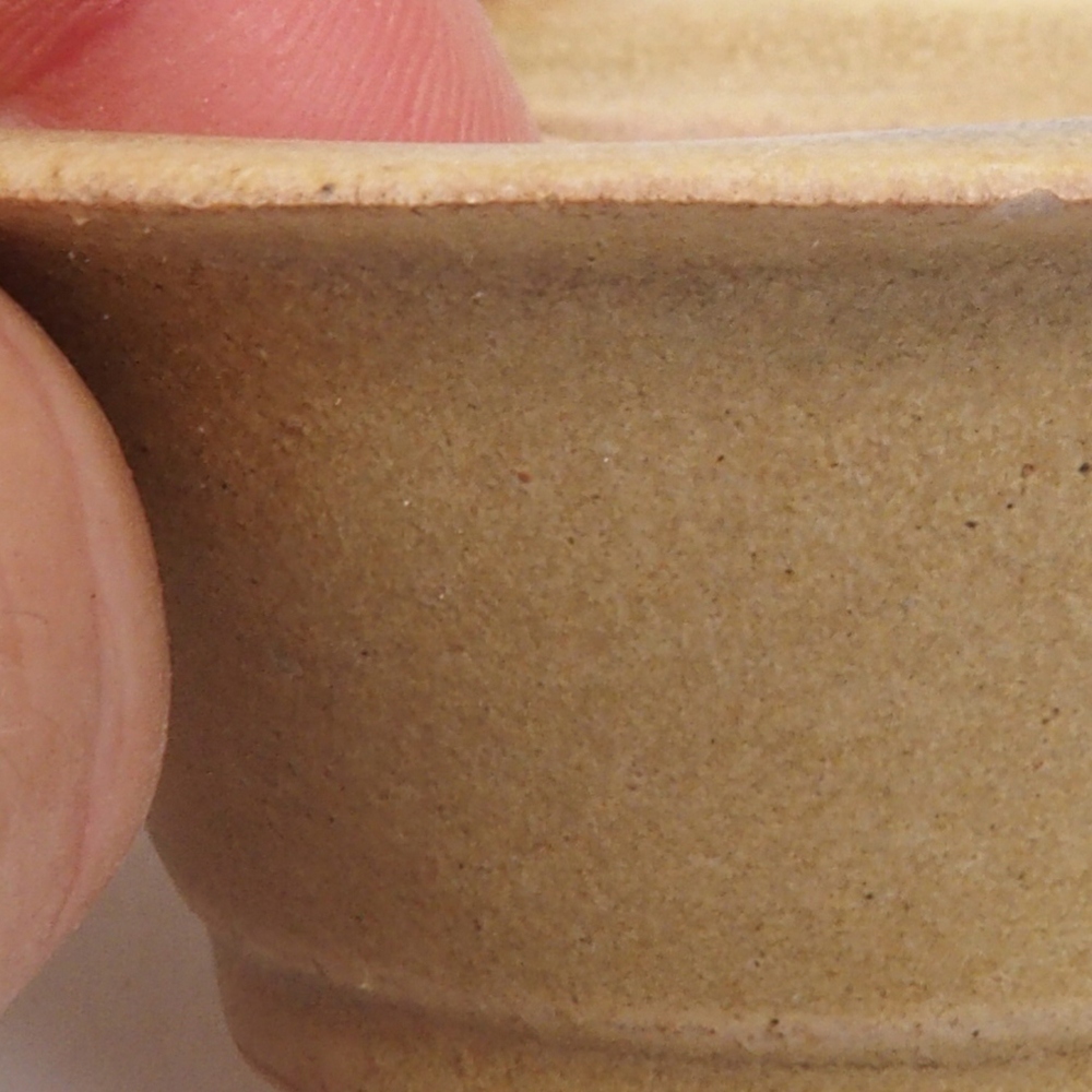 Mini miska bonsai 7 x 7 x 2,5 cm, kolor brązowy