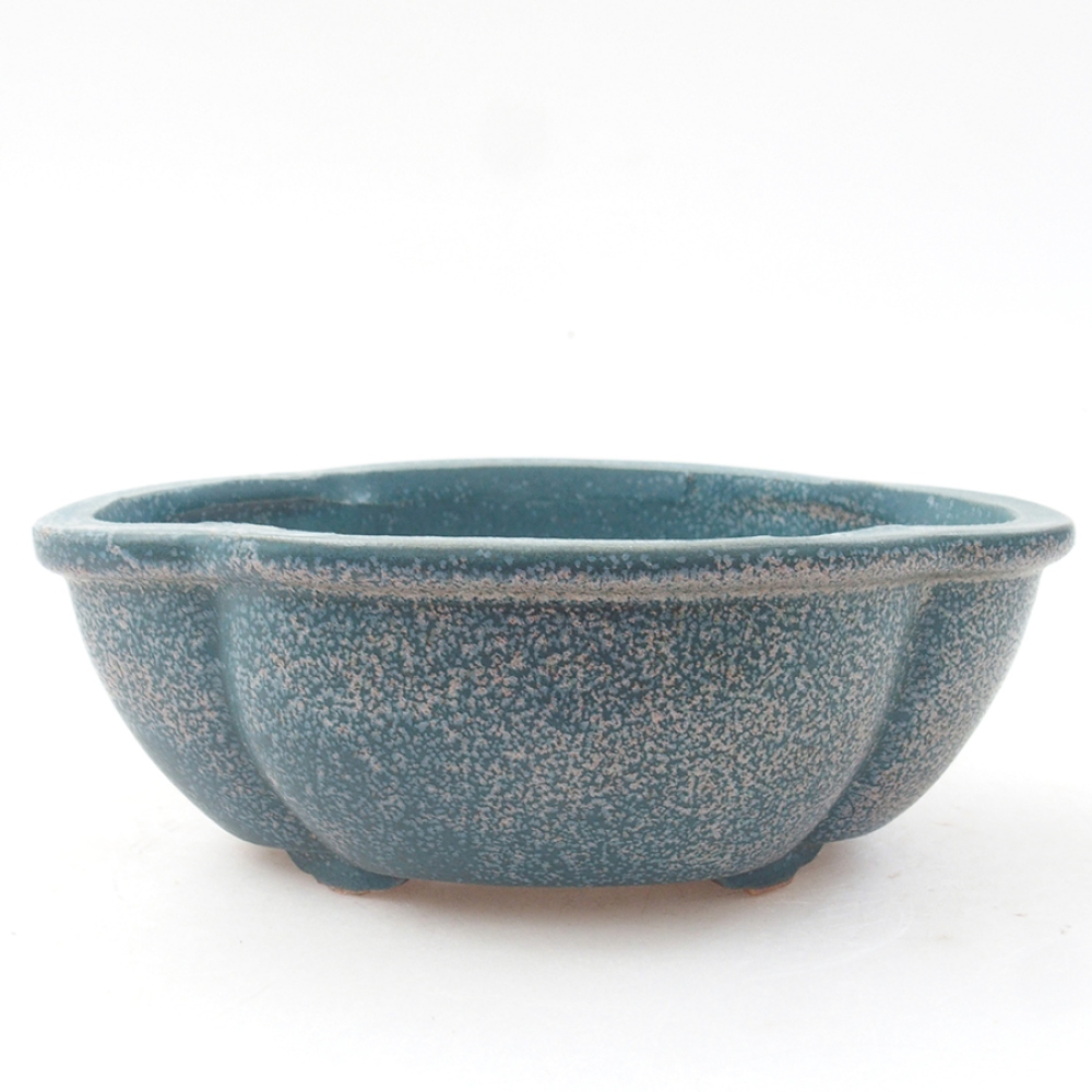 Ceramiczna miska bonsai 12,5 x 10 x 4,5 cm, kolor niebieski