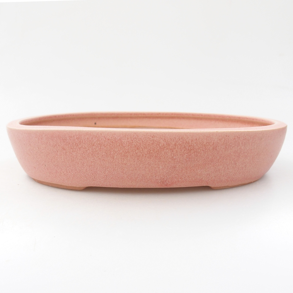 Ceramiczna miska bonsai 22 x 16,5 x 4 cm, kolor różowy