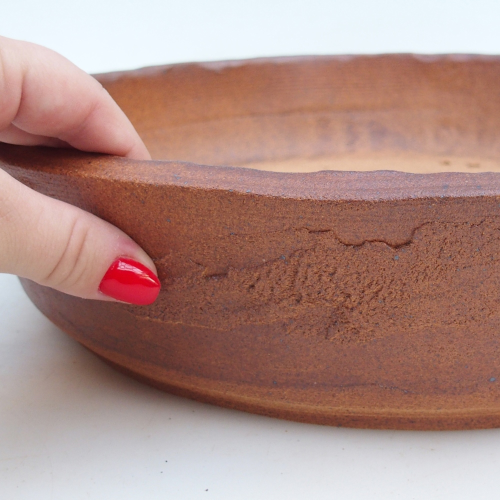 Misa do bonsai 34 x 34 x 7,5 cm, kolor brązowy