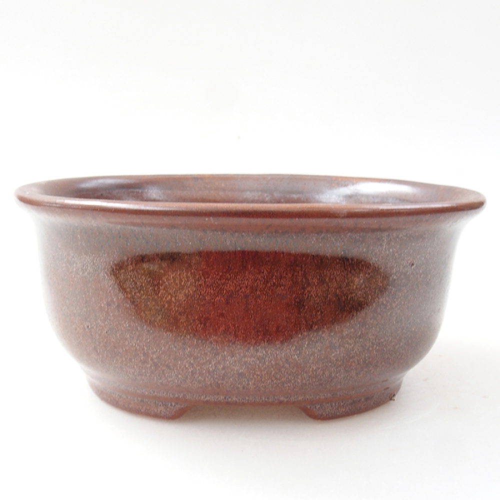 Ceramiczna miska bonsai 12 x 10 x 5,5 cm, kolor brązowy