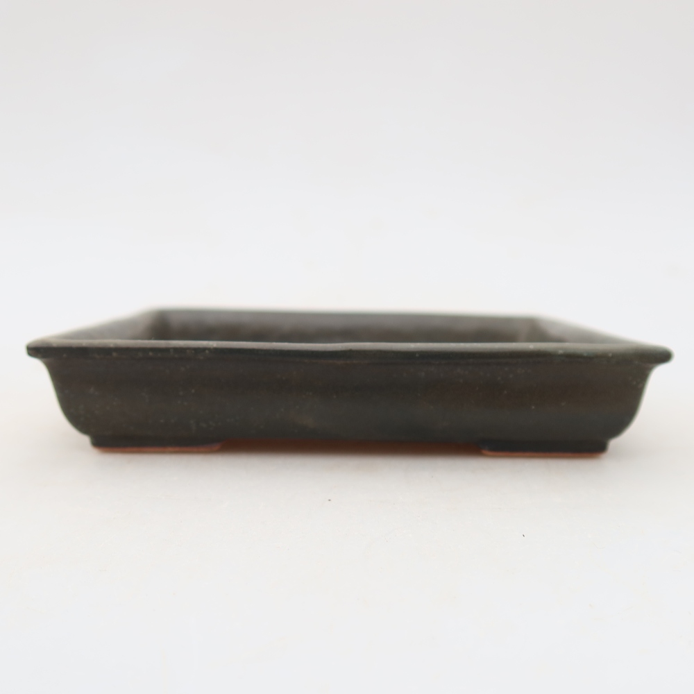 Ceramiczna miseczka do bonsai 13 x 10,5 x 2,5 cm, kolor szary