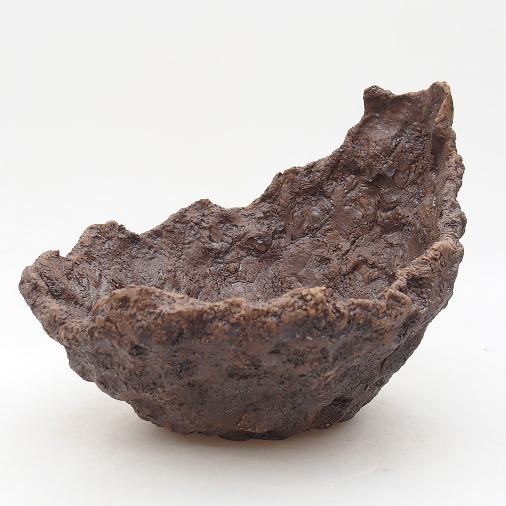 Muszla ceramiczna 18 x 17,5 x 16 cm, kolor brązowy