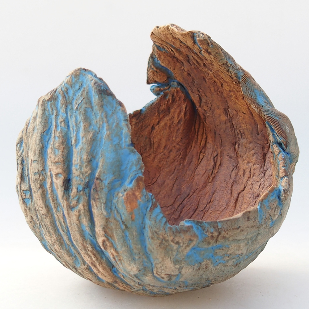 Muszla ceramiczna 10 x 8,5 x 10 cm, żółta