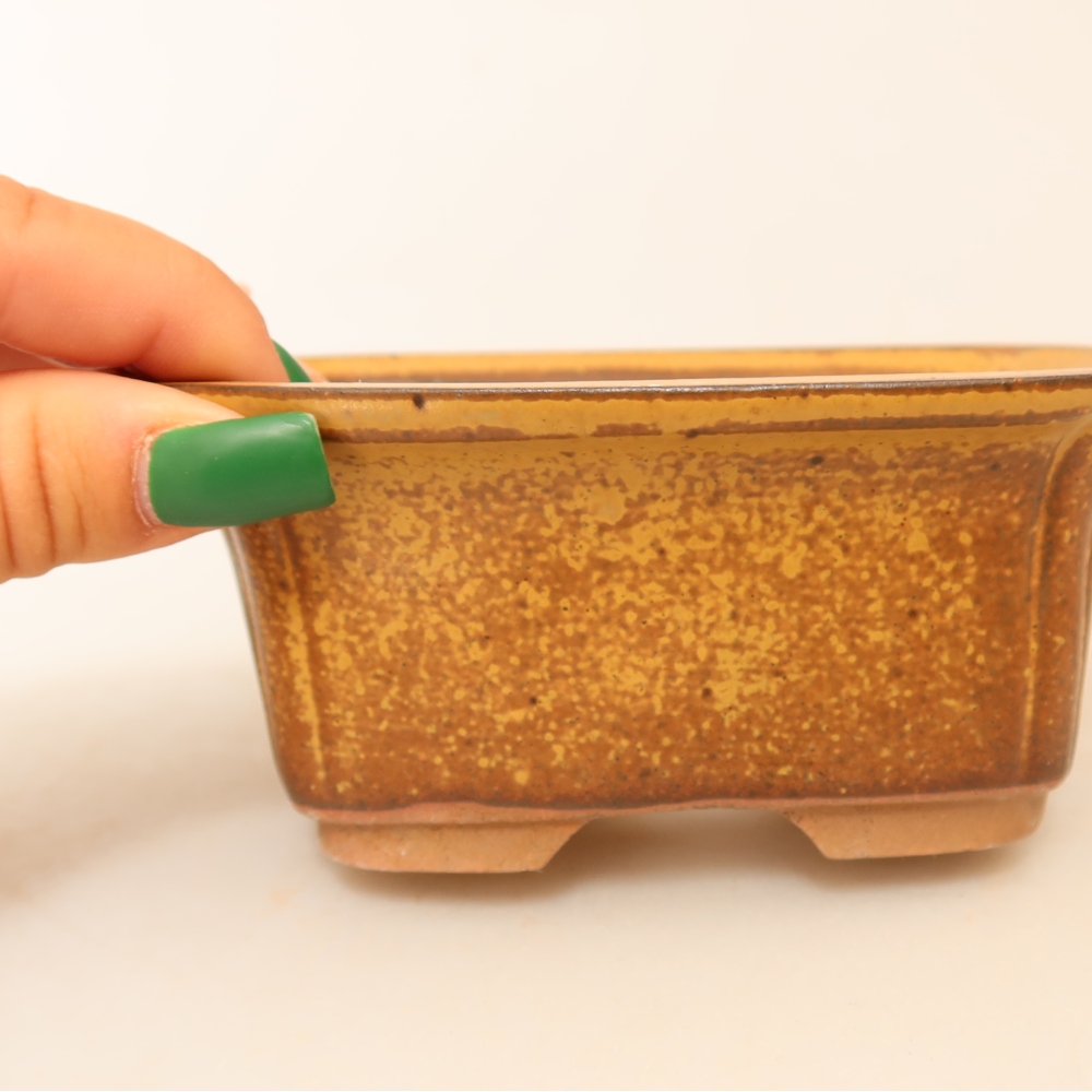 Ceramiczna miska  13 x 10,5 x 5,5 cm, kolor żółty