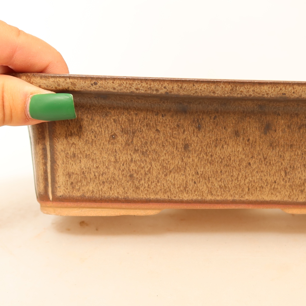 Miska ceramiczna  20 x 15,5 x 5,5 cm, kolor brązowy