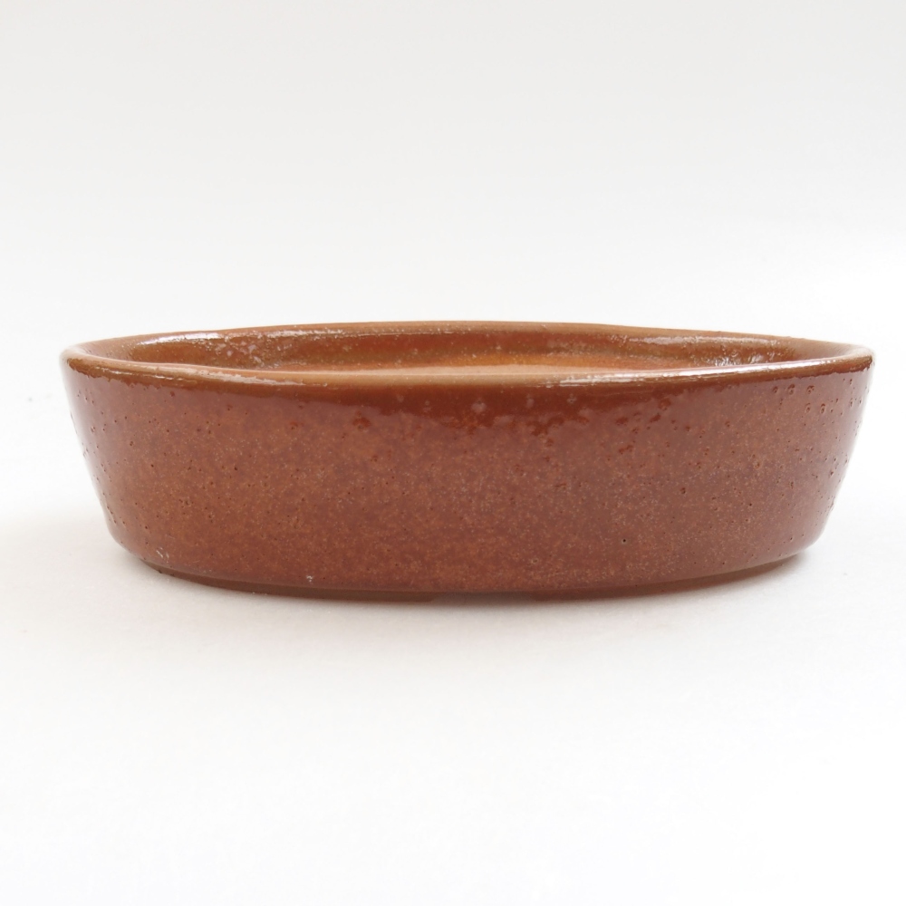 Ceramiczna miska bonsai 16,5 x 11,5 x 4 cm, kolor brązowy