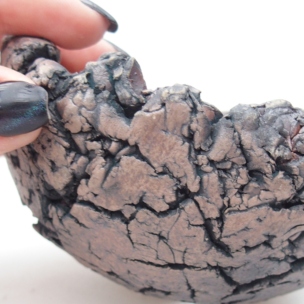 Ceramiczna muszla 11 x 10,5 x 7 cm, kolor zielony