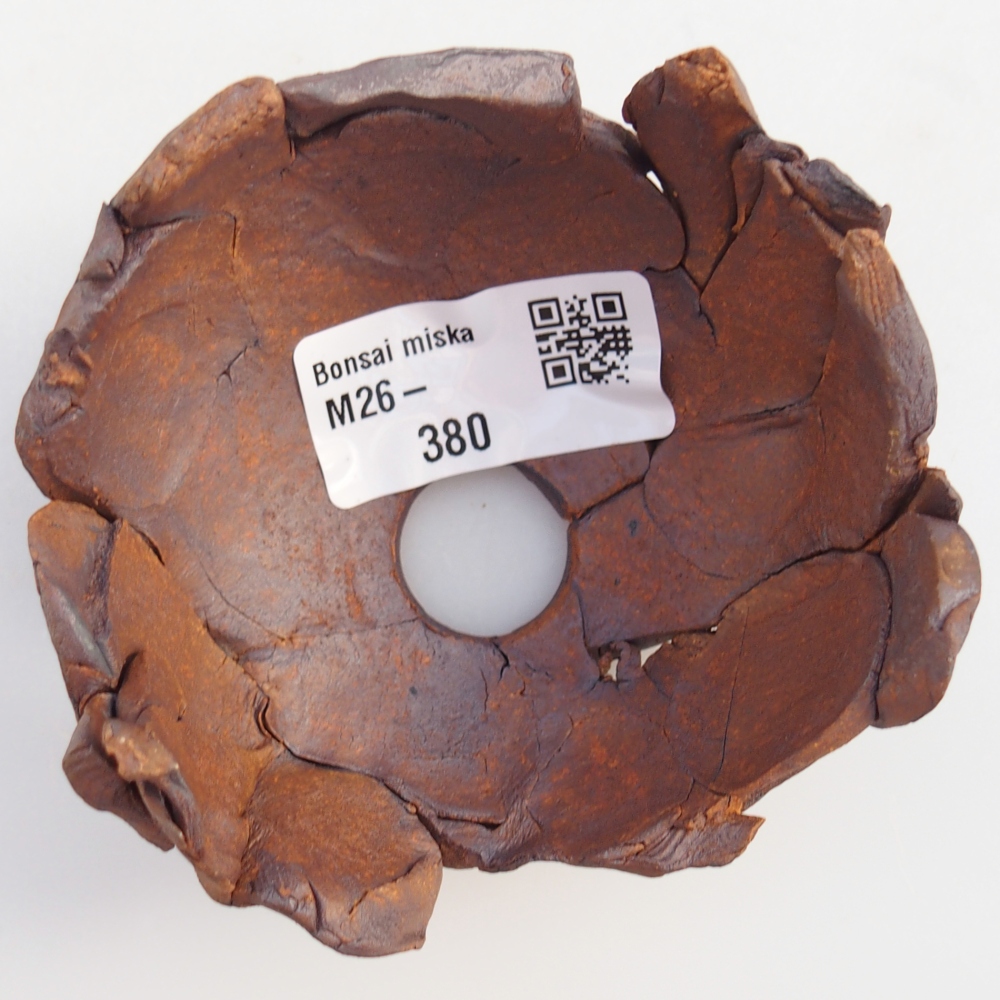 Ceramiczna skorupa 8,5 x 8,5 x 5,5 cm, kolor brązowy