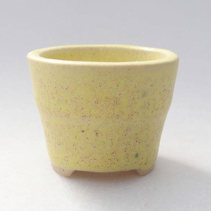 Mini miska bonsai 3 x 3 x 2,5 cm, kolor żółty