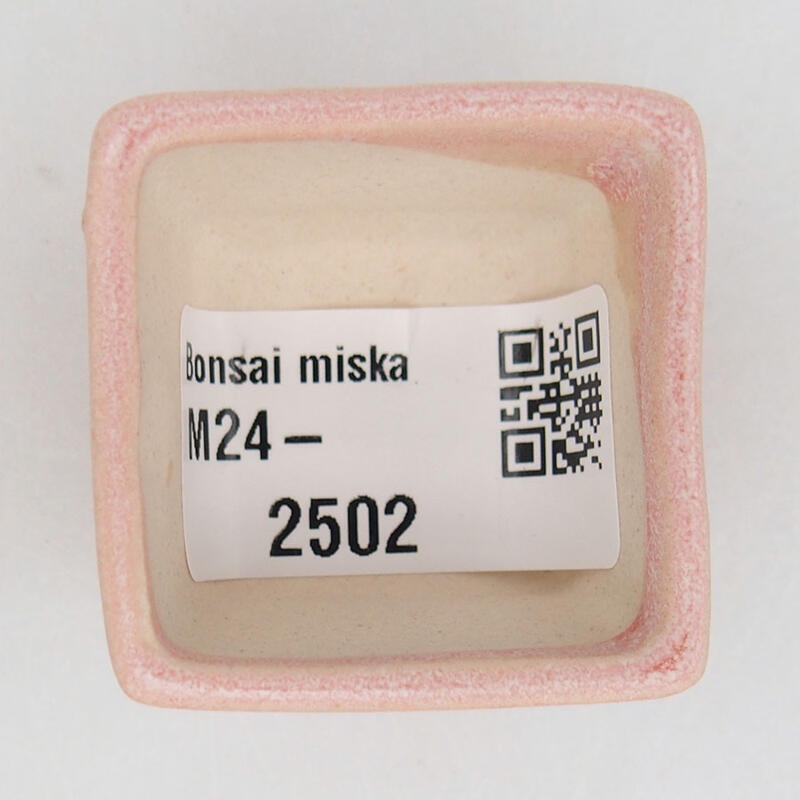 Mini miska bonsai 4 x 4 x 2,5 cm, kolor różowy