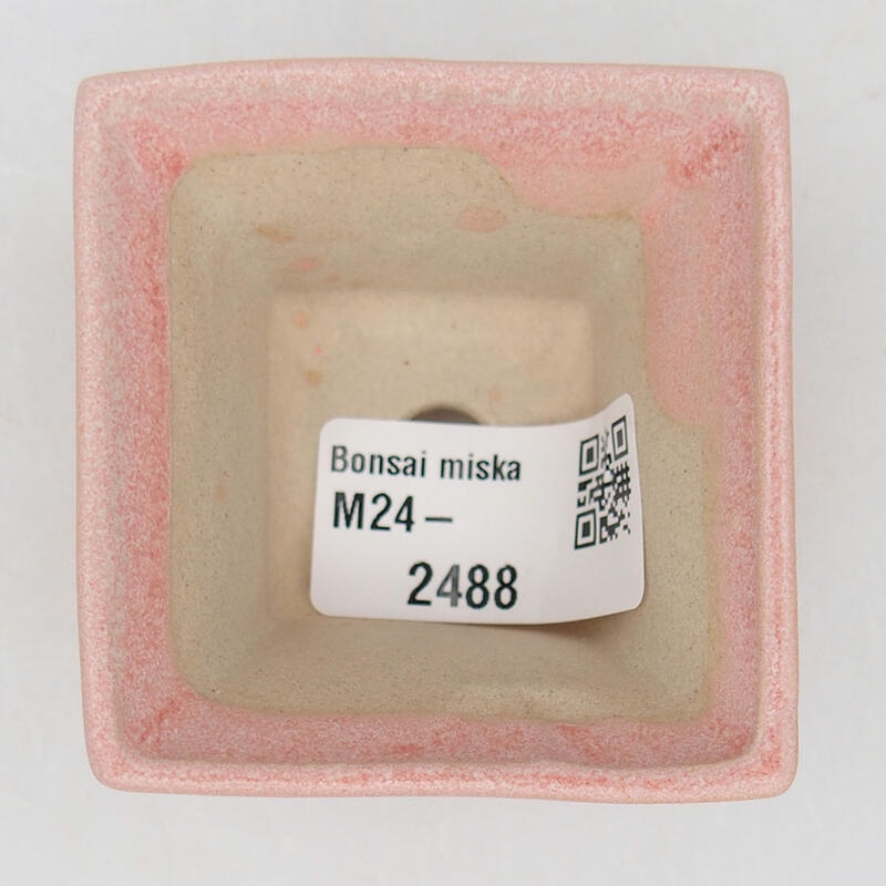 Mini miska bonsai 5,5 x 5,5 x 3,5 cm, kolor różowy