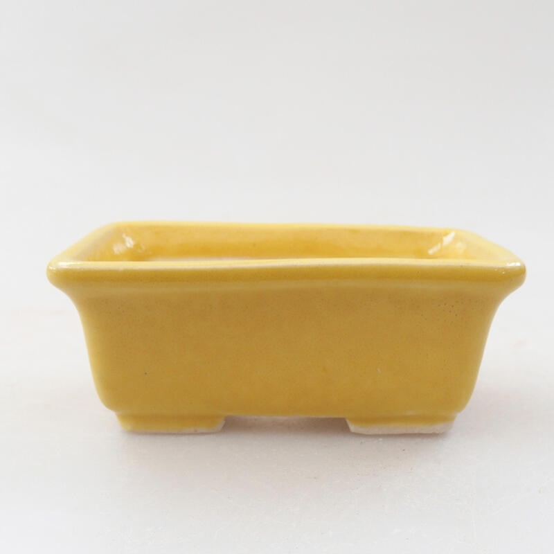 Mini miska bonsai 6,5 x 4 x 2,5 cm, kolor żółty