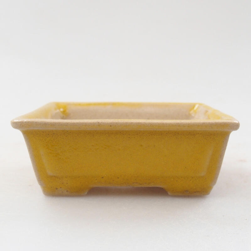 Mini miska bonsai 6,5 x 5,5 x 2,5 cm, kolor żółty