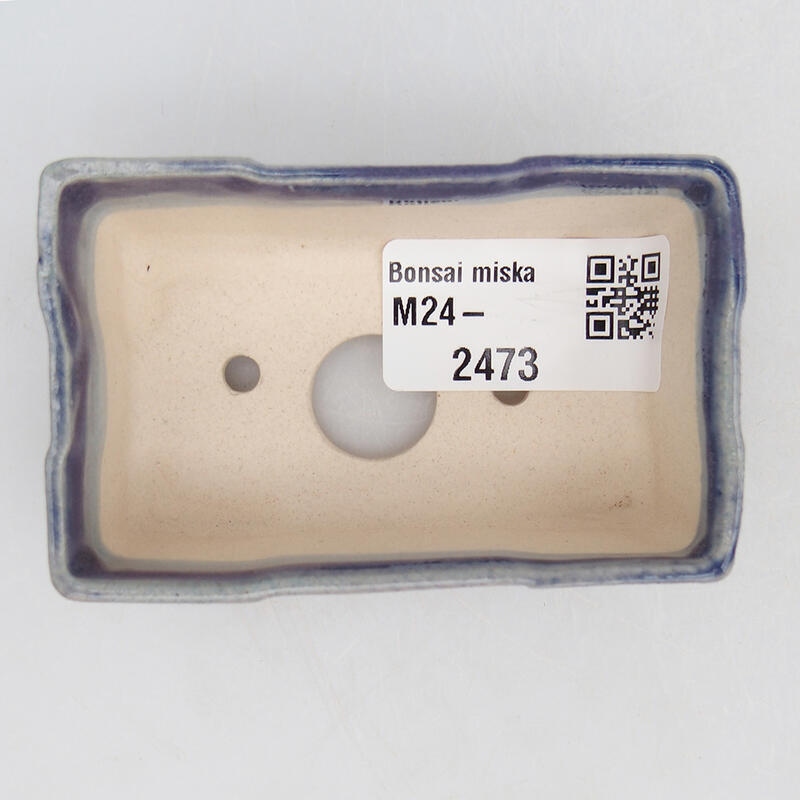 Mini miska bonsai 7,5 x 4,5 x 2,5 cm, kolor fioletowy
