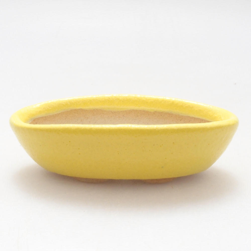 Ceramiczna miska bonsai 6,5 x 3,5 x 2 cm, żółta