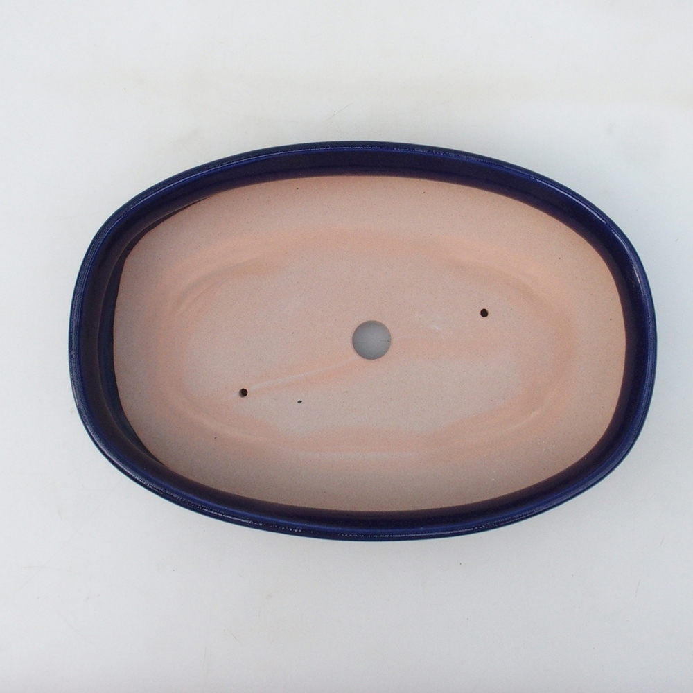 Bonsai bowl H15 - 25,5 x 17,5 x 6 cm. - niebieski