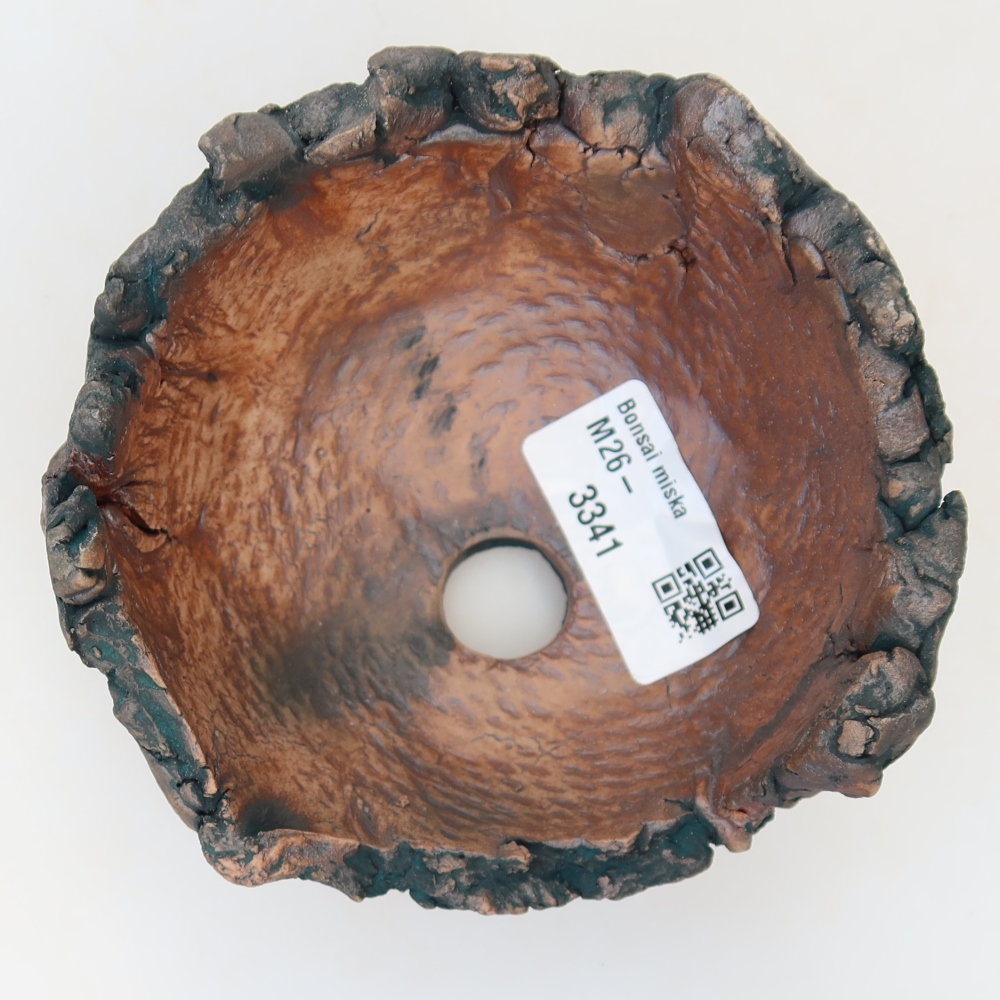 Ceramiczna skorupa  11 x 10,5 x 6,5 cm, kolor zielony