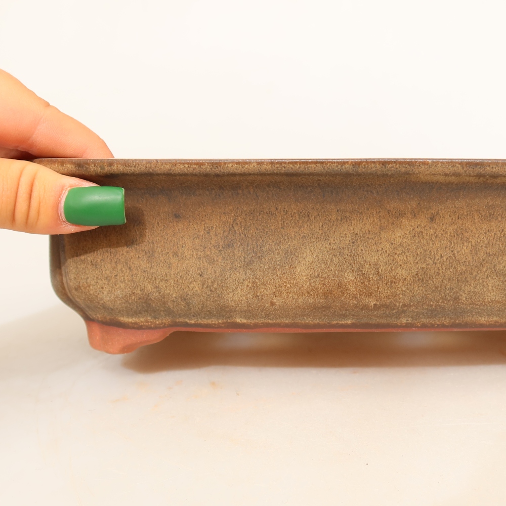 Ceramiczna miska  24 x 17 x 6 cm, kolor brązowy