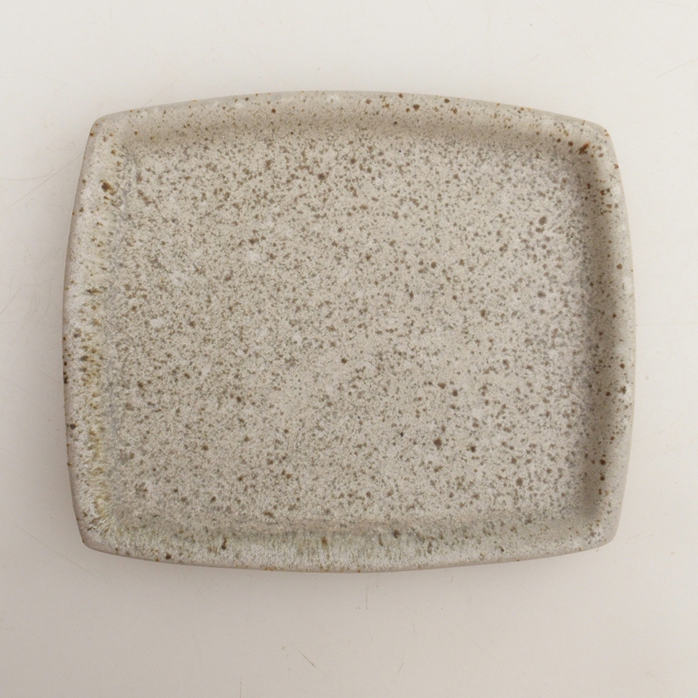 Miska ceramiczna H11 - 11,5 x 9,5 x 1 cm - beżowy