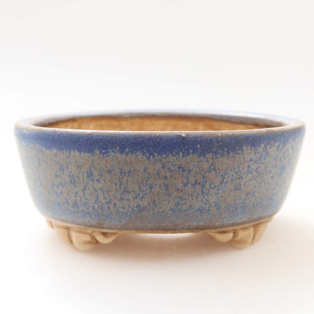 Ceramiczna doniczka do bonsai 9,5 x 8 x 4 cm, kolor niebieski