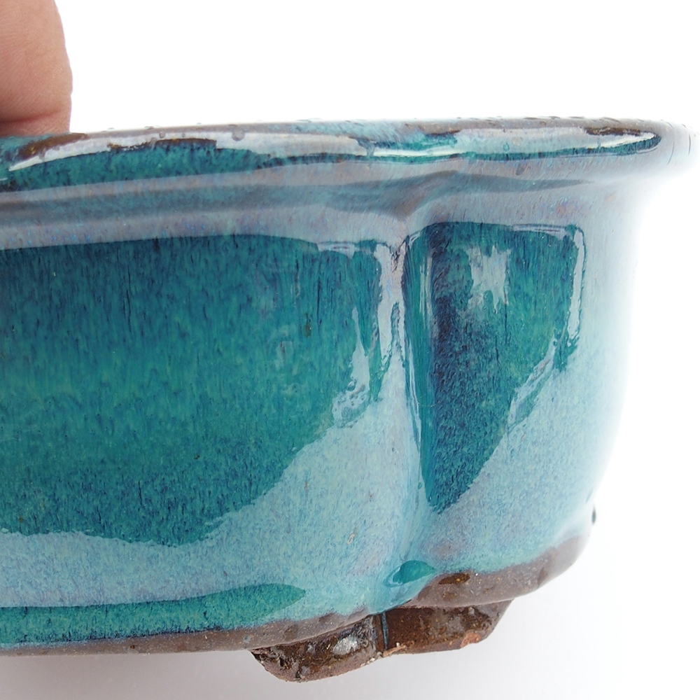 Miska 26 x 20 x 8,5 cm niebiesko-zielona