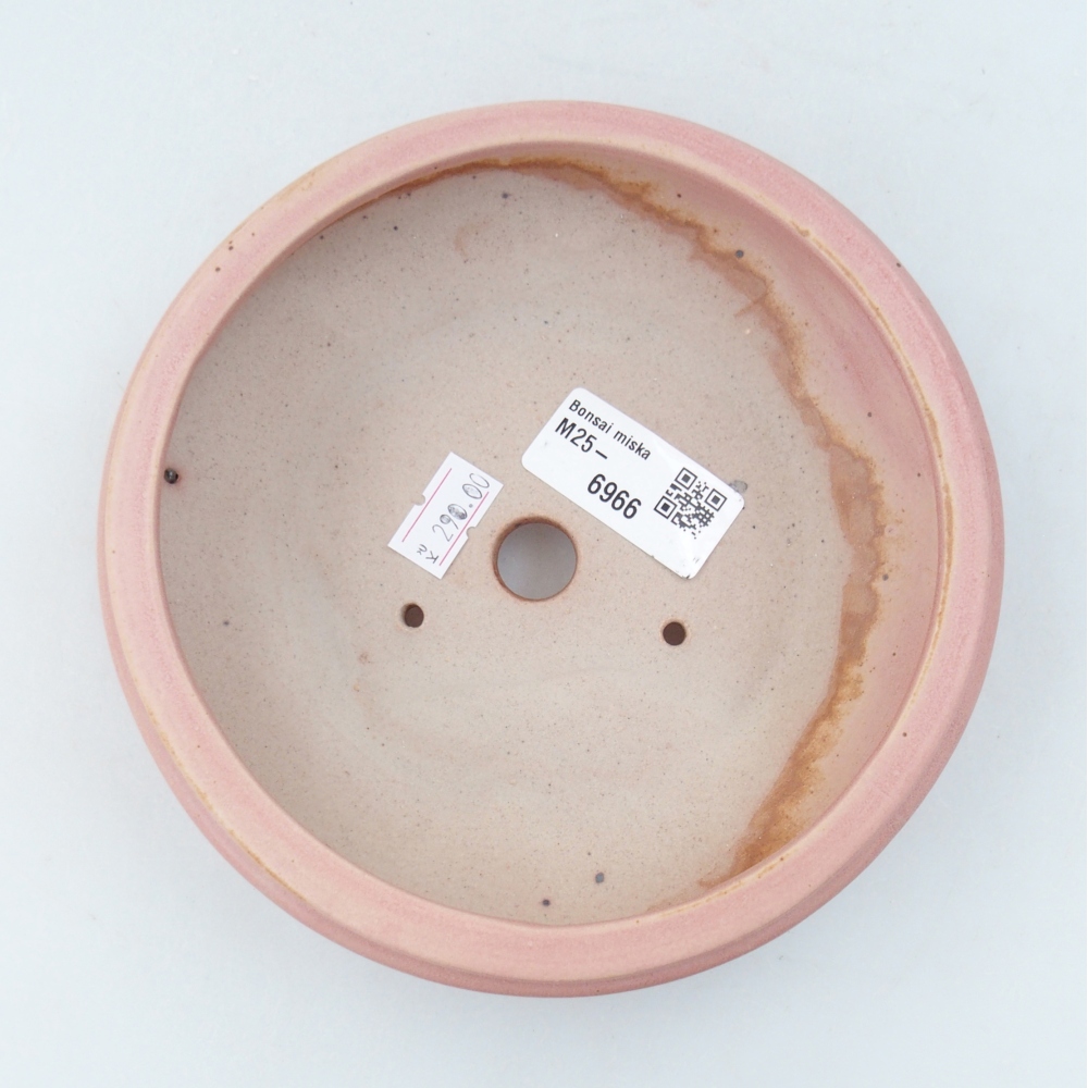 Ceramiczna miska do bonsai 15 x 15 x 5 cm, różowa