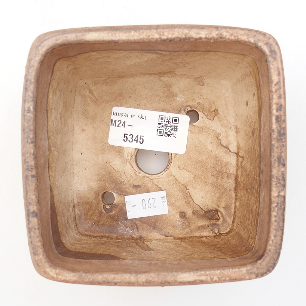 Ceramiczna miska bonsai 10,5 x 10,5 x 7 cm, kolor różowy