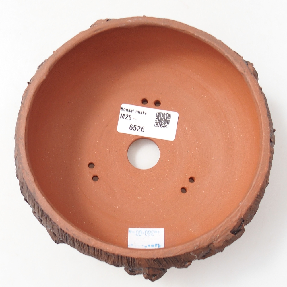 Ceramiczna miska do bonsai 15 x 15 x 6 cm, brązowa