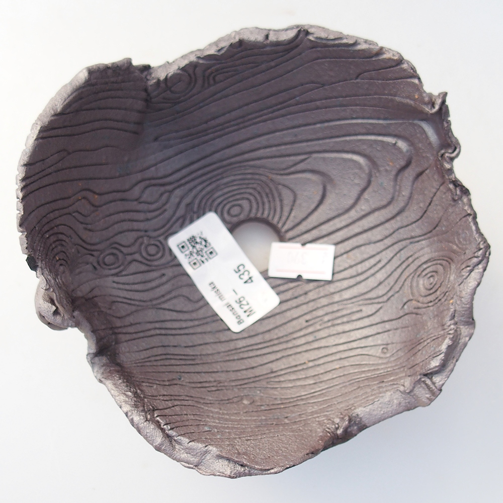 Muszla ceramiczna 13,5 x 12,5 x 8,5 cm, kolor metaliczny