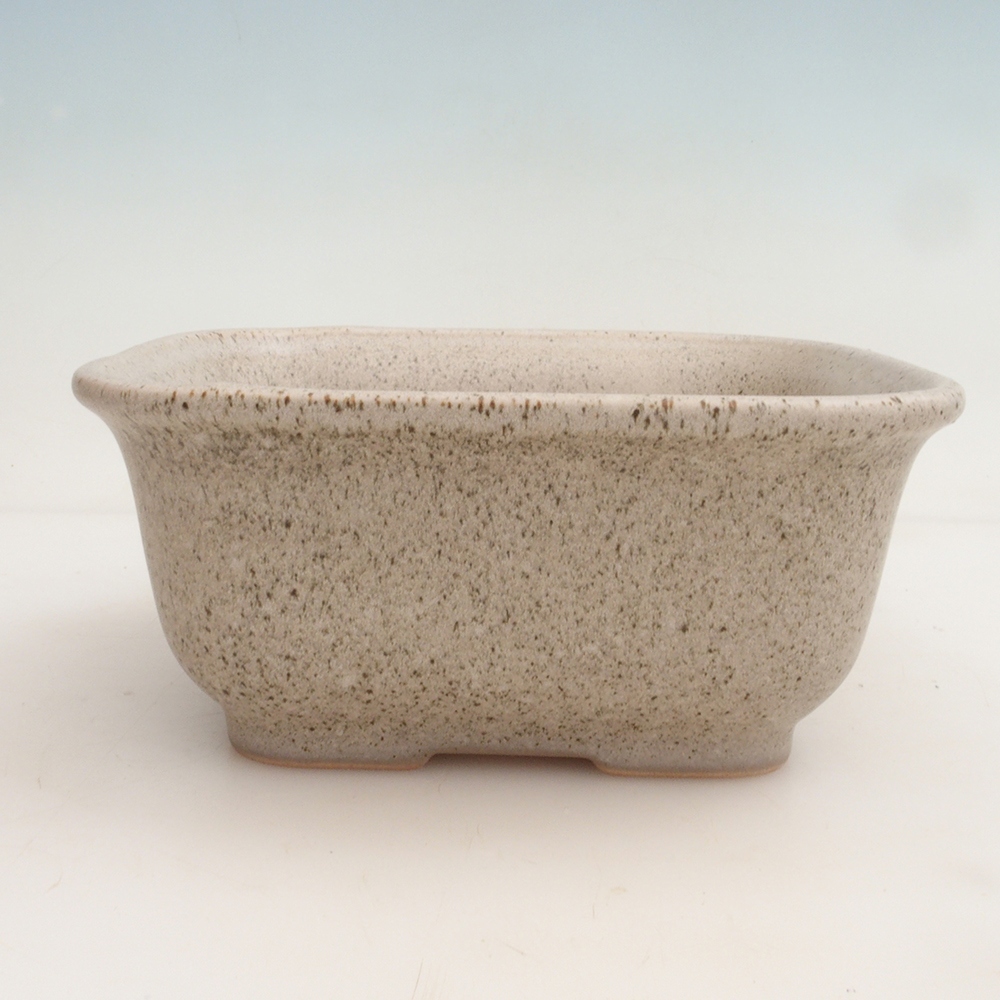 Bonsai bowl + spodek H36 - 17 x 15 x 7,5 cm. - beżowy