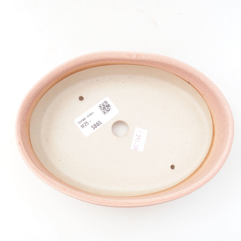 Ceramiczna miska bonsai 18,5 x 13,5 x 4,5 cm, kolor różowy