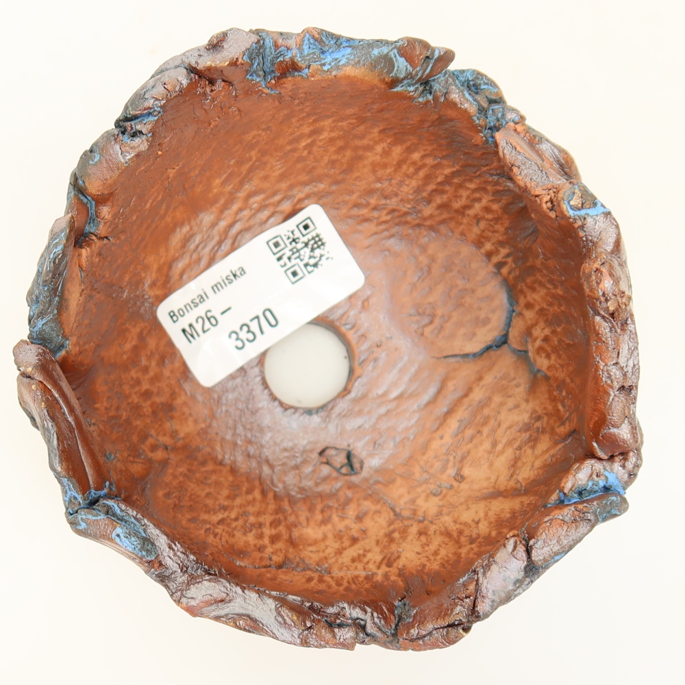 Ceramiczna skorupka 10,5 x 10 x 7,5 cm, kolor niebieski