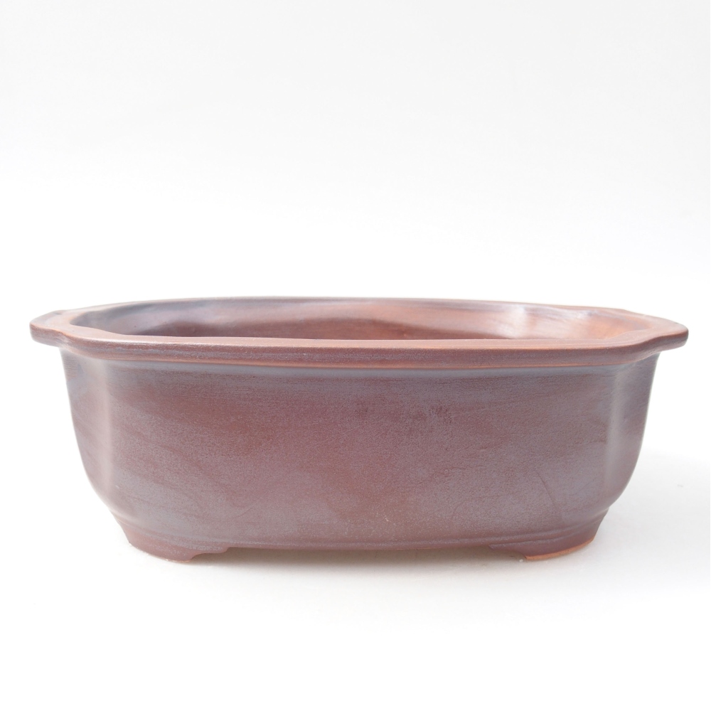 Ceramiczna miska bonsai 22 x 18 x 7 cm, kolor metalische