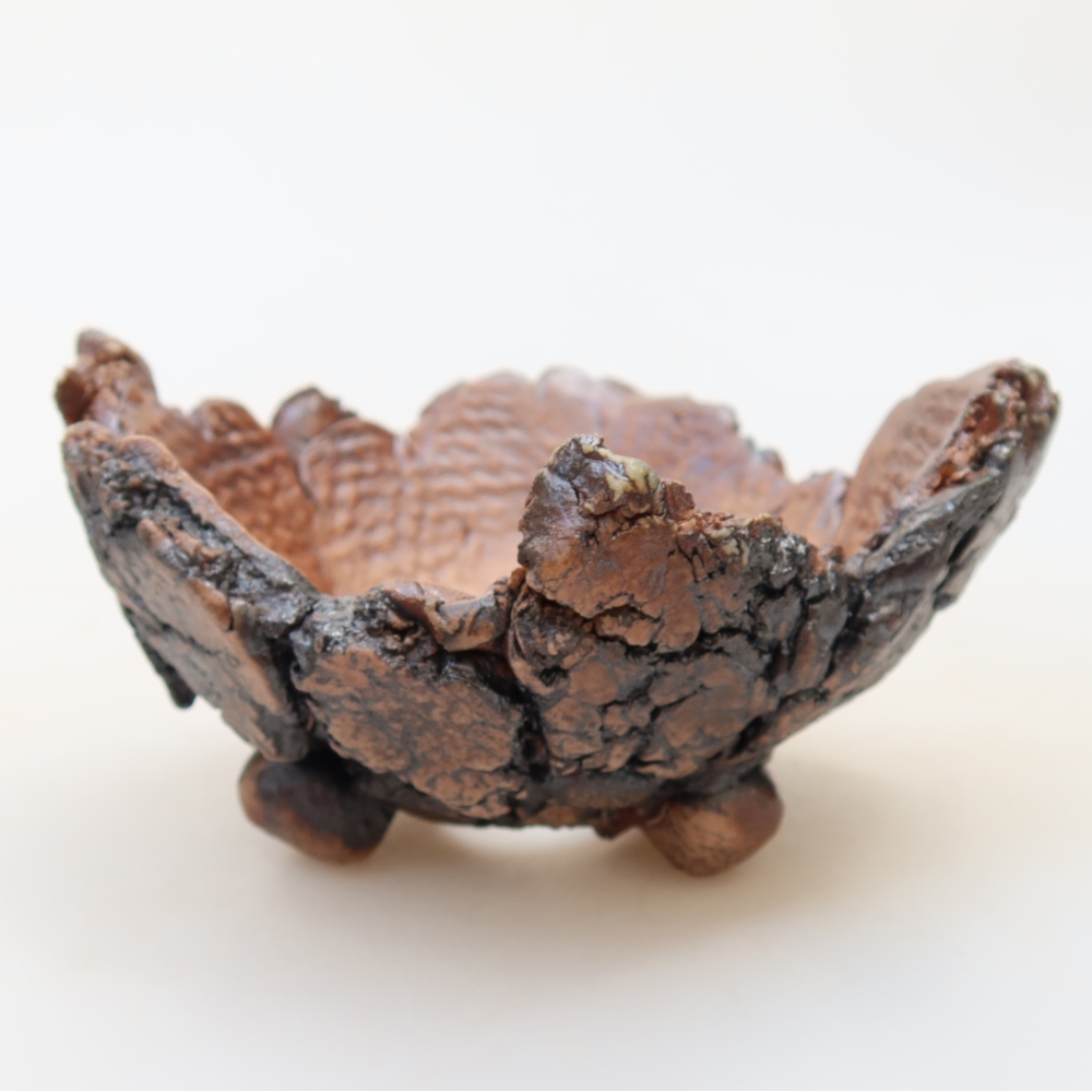 Ceramiczna skorupa 11 x 10,5 x 6 cm, kolor brązowy