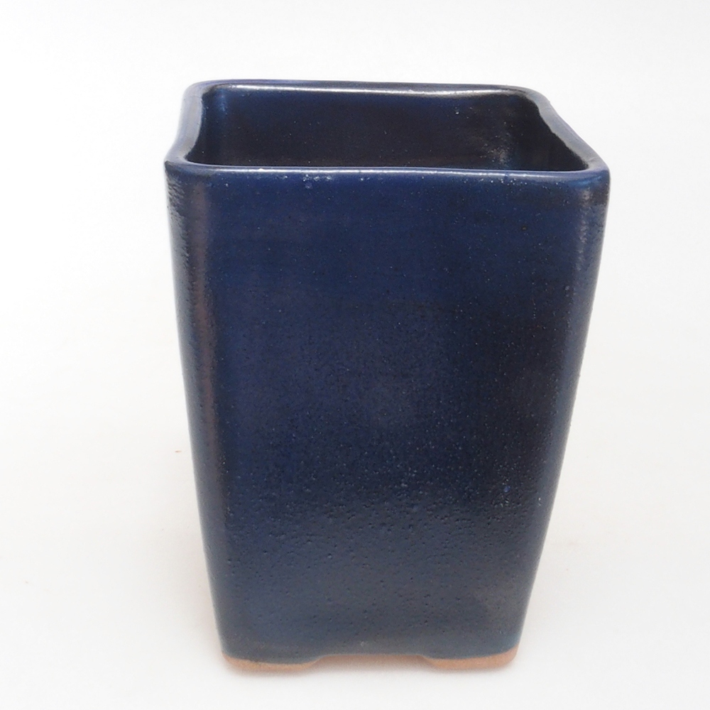 Ceramiczna miska bonsai 8,5 x 8,5 x 11 cm, kolor niebieski