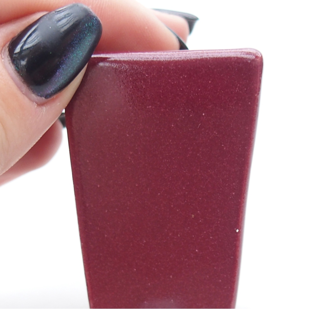 Mini miska do bonsai 3,5 x 3,5 x 5 cm, kolor bordowy