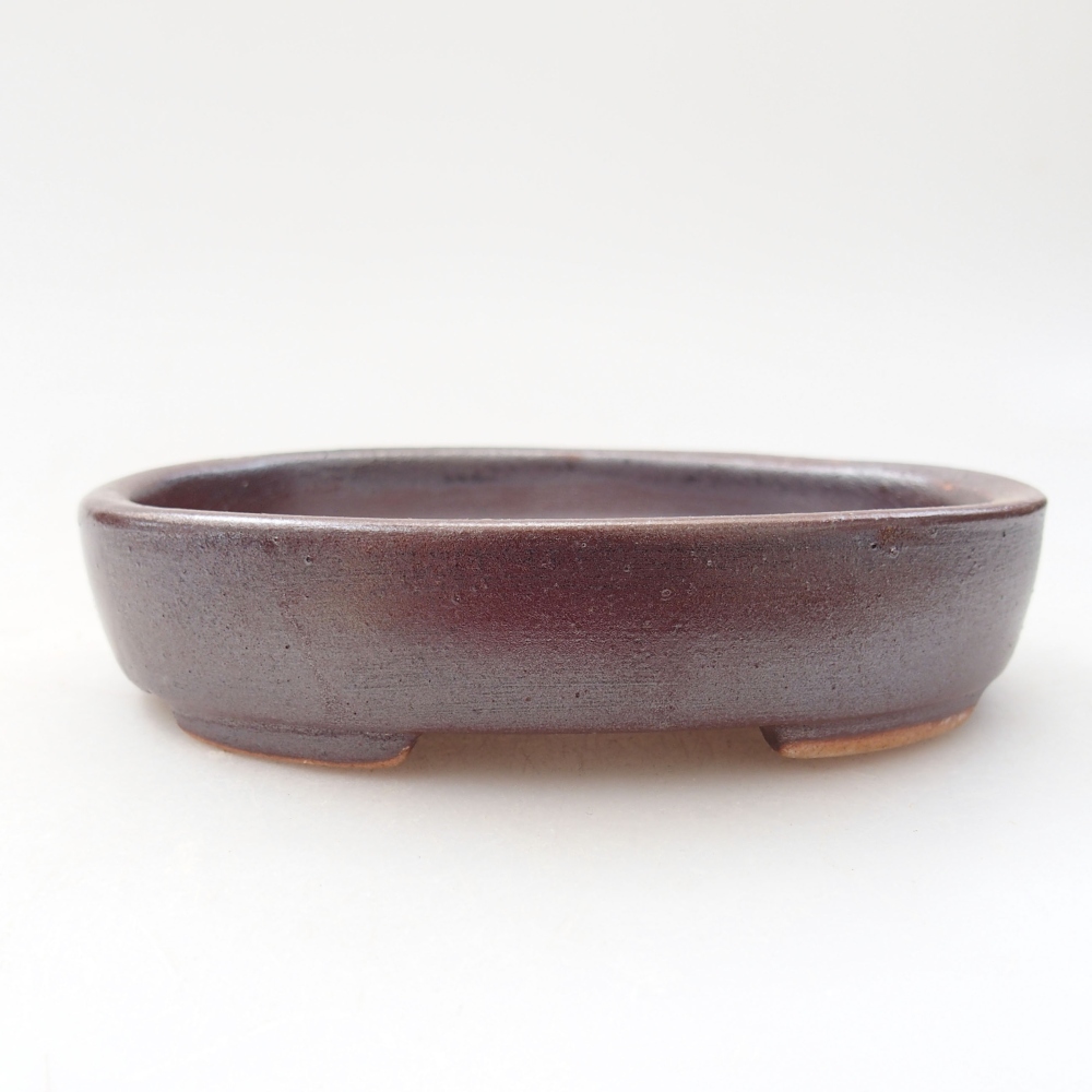 Ceramiczna miska bonsai 11,5 x 9 x 2,5 cm, kolor brązowy