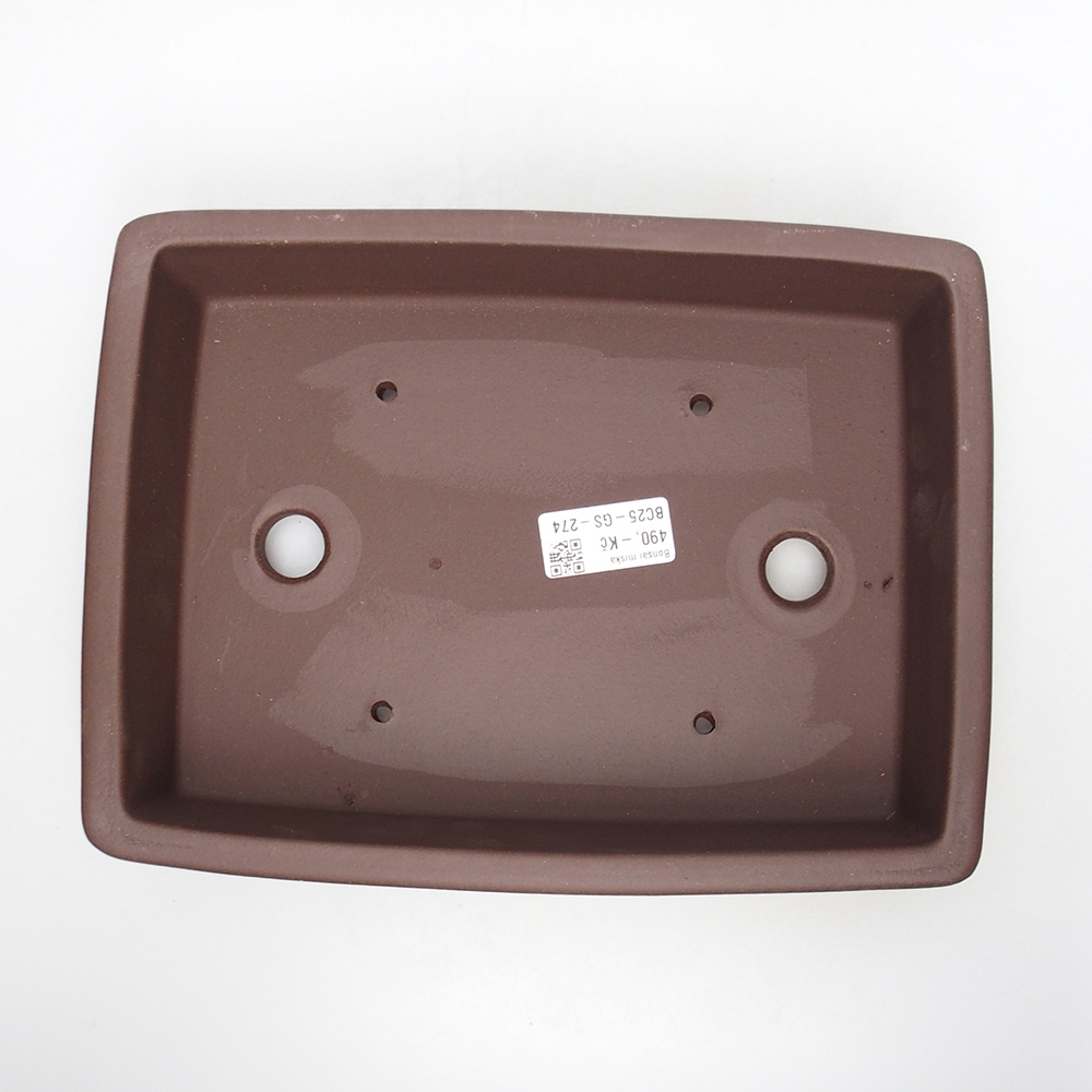 Miska 25 x 20 x 6 cm brązowa