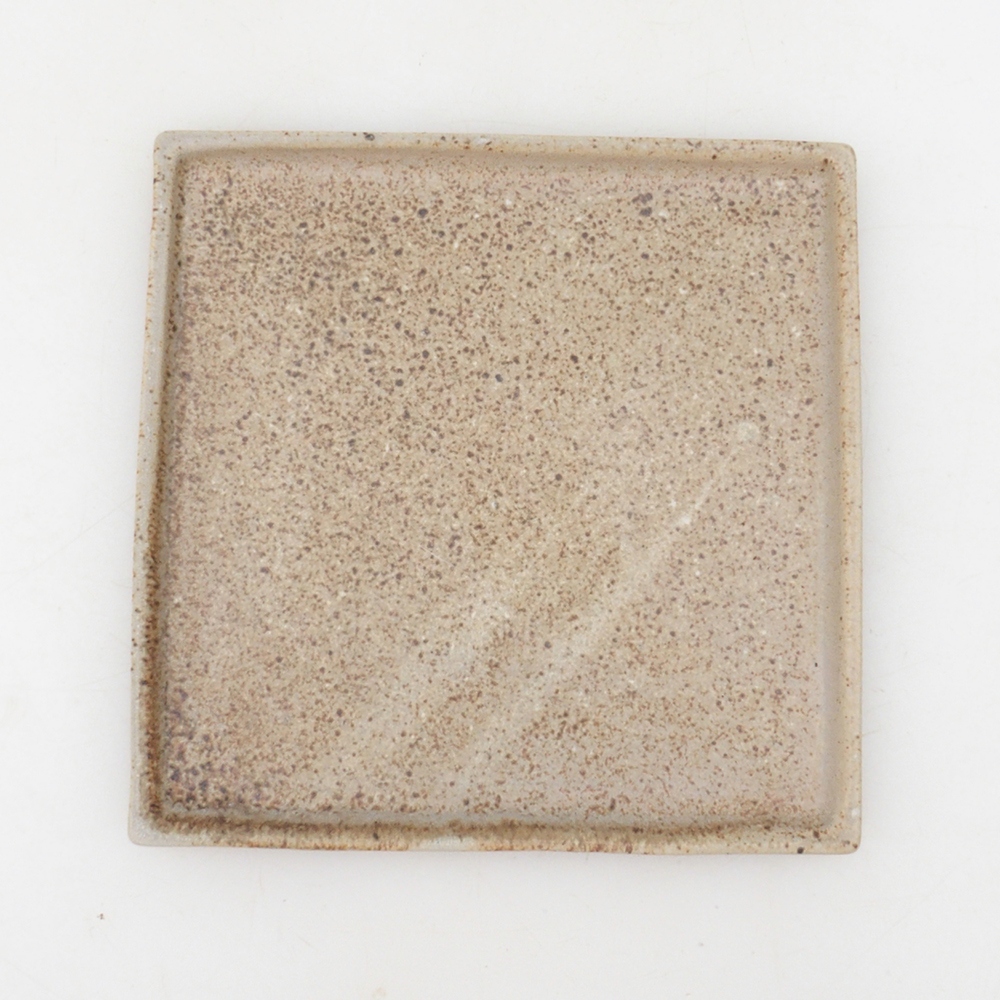 Bonsai bowl square L - 14 x 14 x 1 cm - beżowy