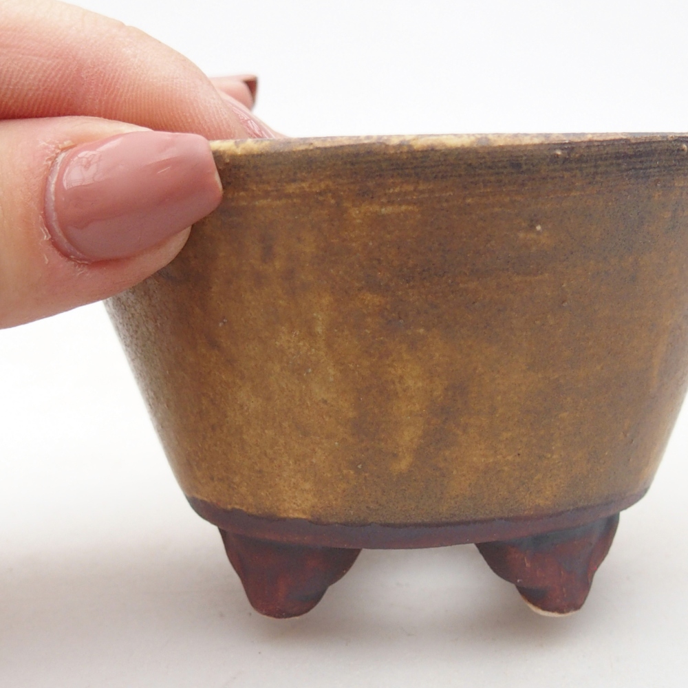 Ceramiczna miska do bonsai 8,5 x 8,5 x 5 cm, zielona