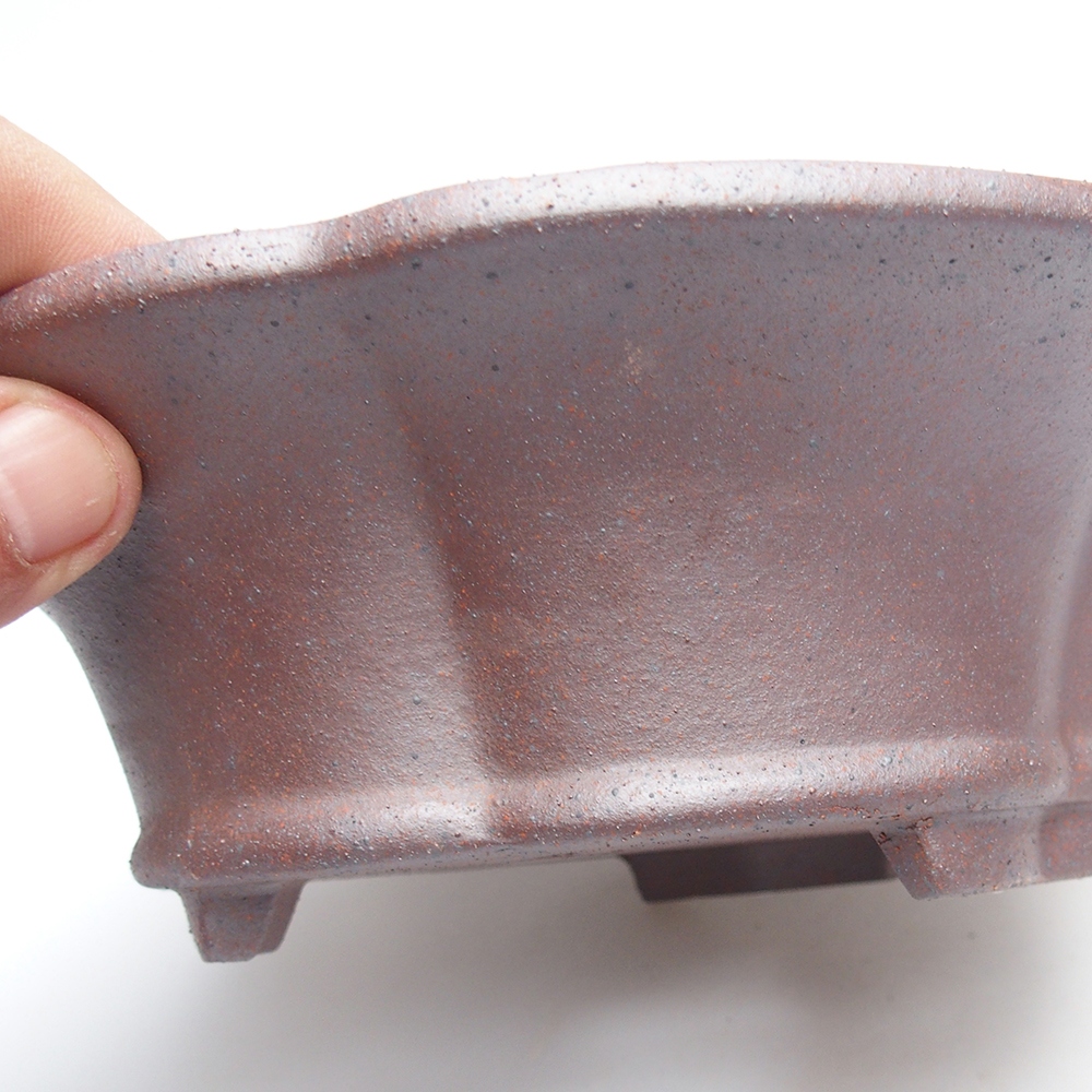Miska 20 x 20 x 6,5 cm brązowa