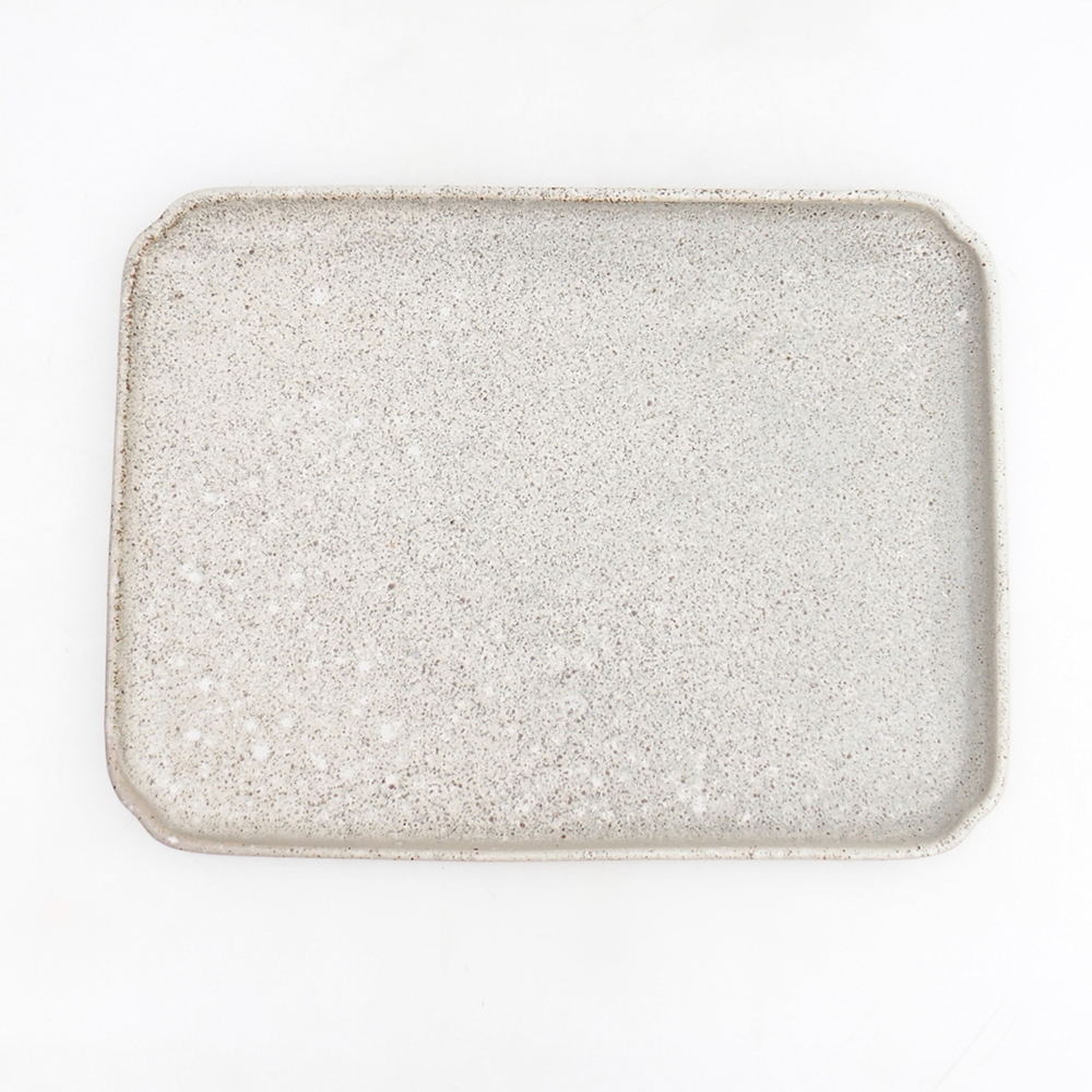 Ceramiczny spodek H20 - 26,5 x 20 x 1,5 cm - zielony