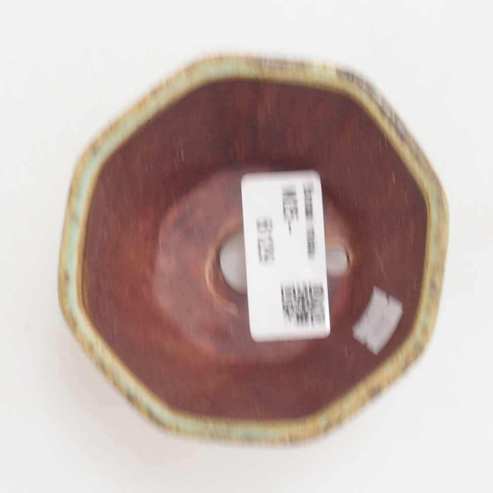 Ceramiczna miska do bonsai 9 x 7,5 x 3,5 cm, kolor zielony