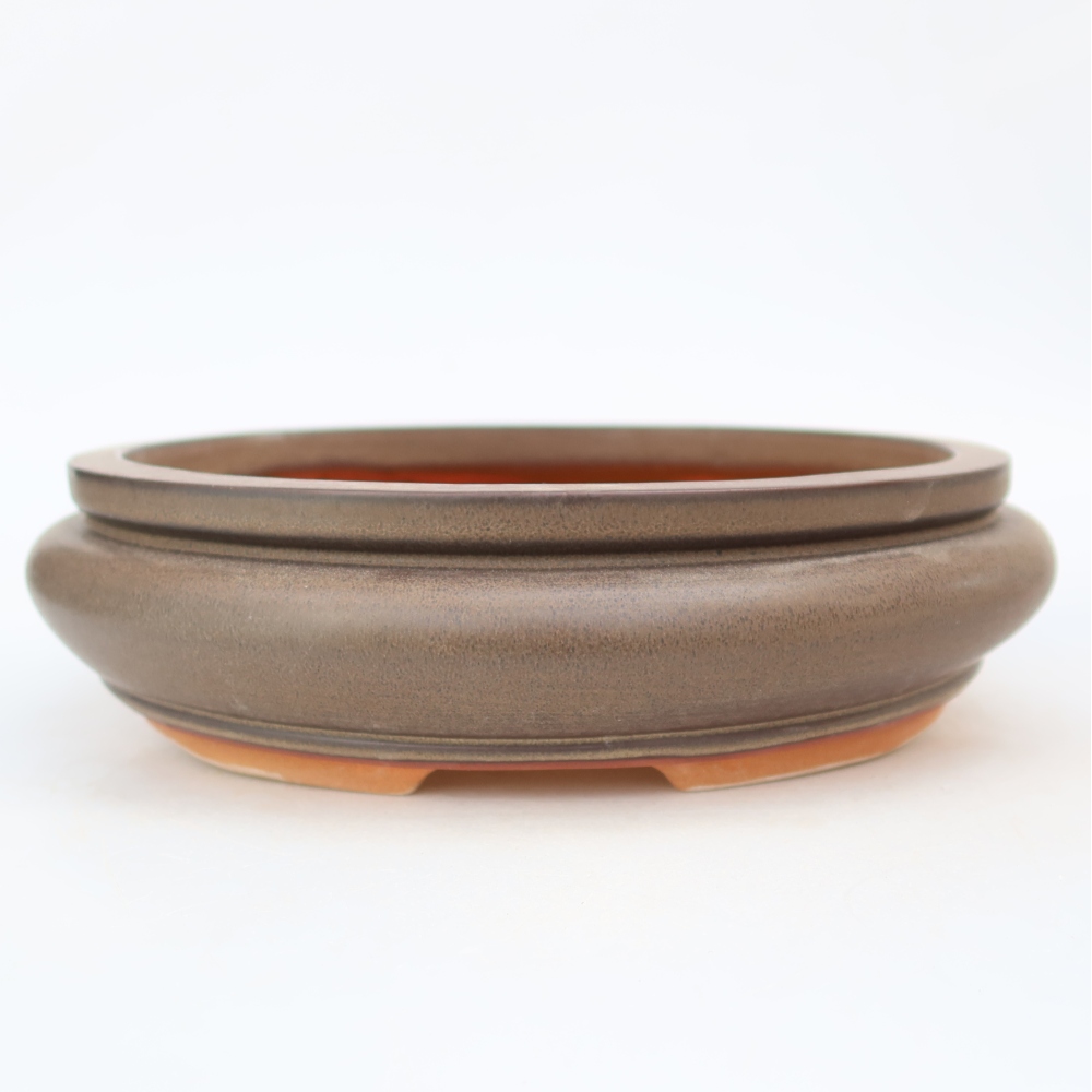 Miska ceramiczna  23 x 23 x 7 cm, kolor brązowy