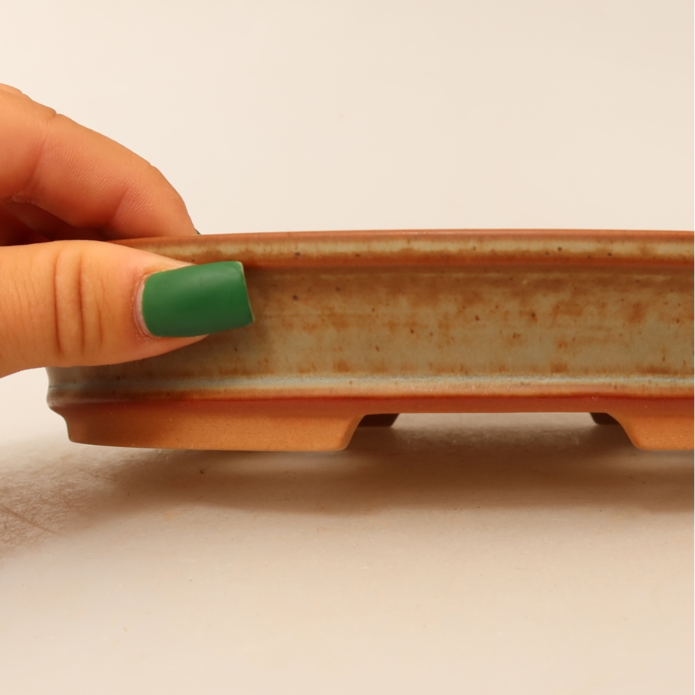 Ceramiczna miska  21 x 14,5 x 3,5 cm, kolor beżowy
