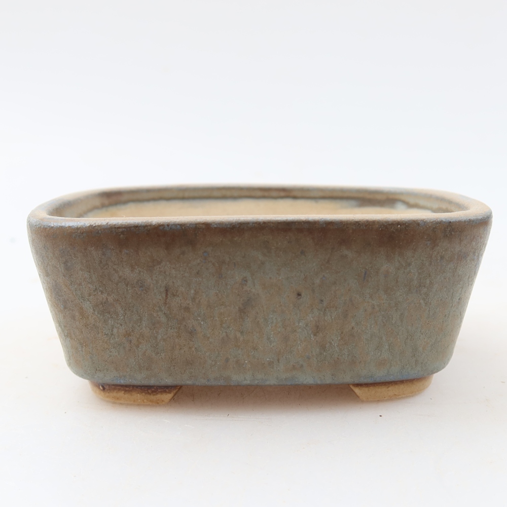 Ceramiczna miska do bonsai 10 x 8,5 x 4 cm, kolor niebieski