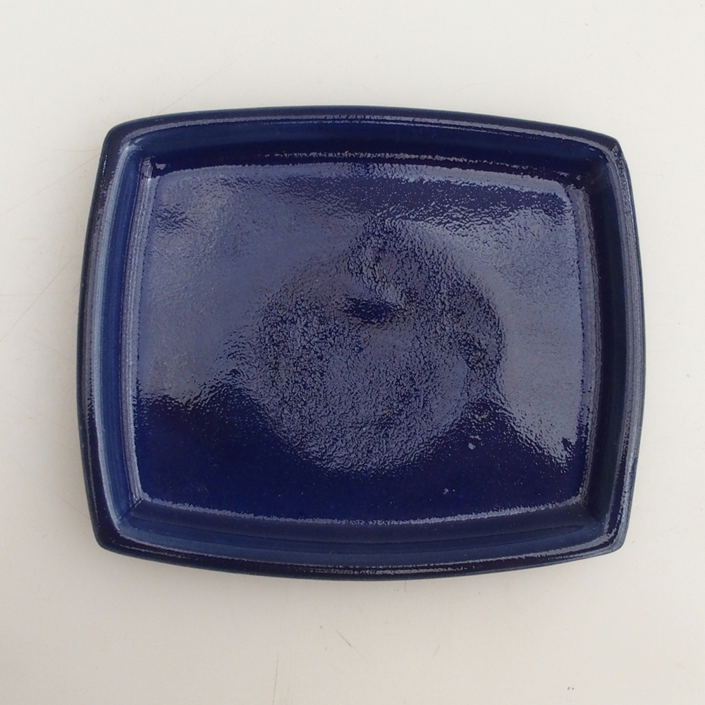 Miska ceramiczna H11 - 11,5 x 9,5 x 1 cm - niebieski