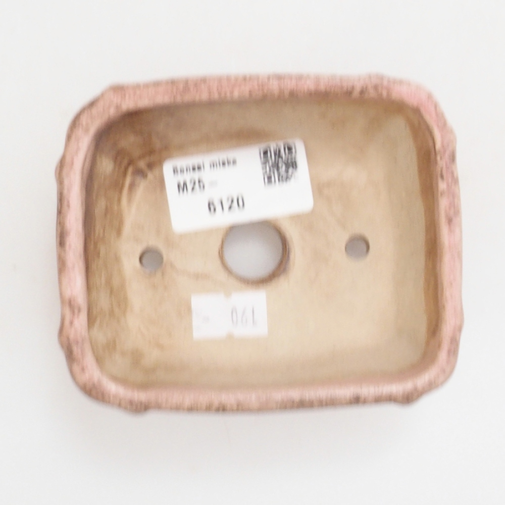 Ceramiczna miska do bonsai 10 x 8,5 x 4,5 cm, kolor różowy