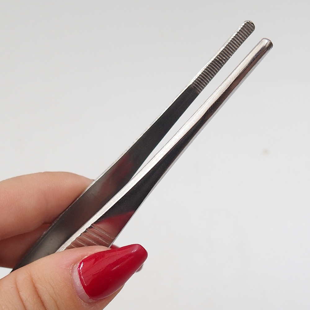 Szpatułka i pęseta 22 cm - stal nierdzewna